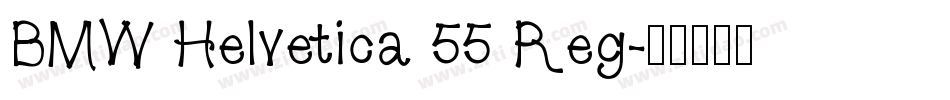 BMW Helvetica 55 Reg字体转换